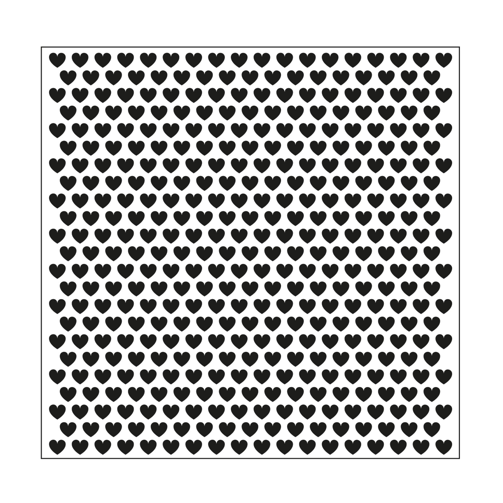 Mundart Stempel • Prägeschablone kleine Herzen