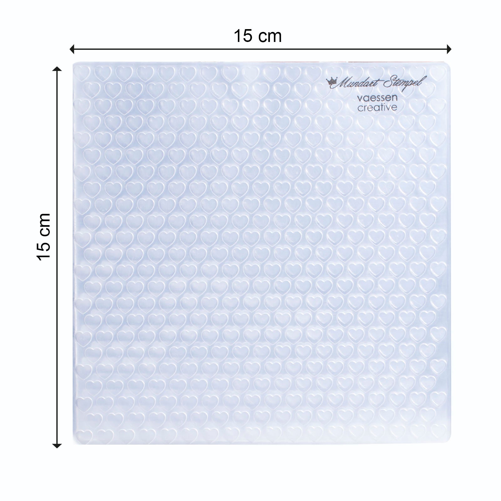 Mundart Stempel • Prägeschablone kleine Herzen