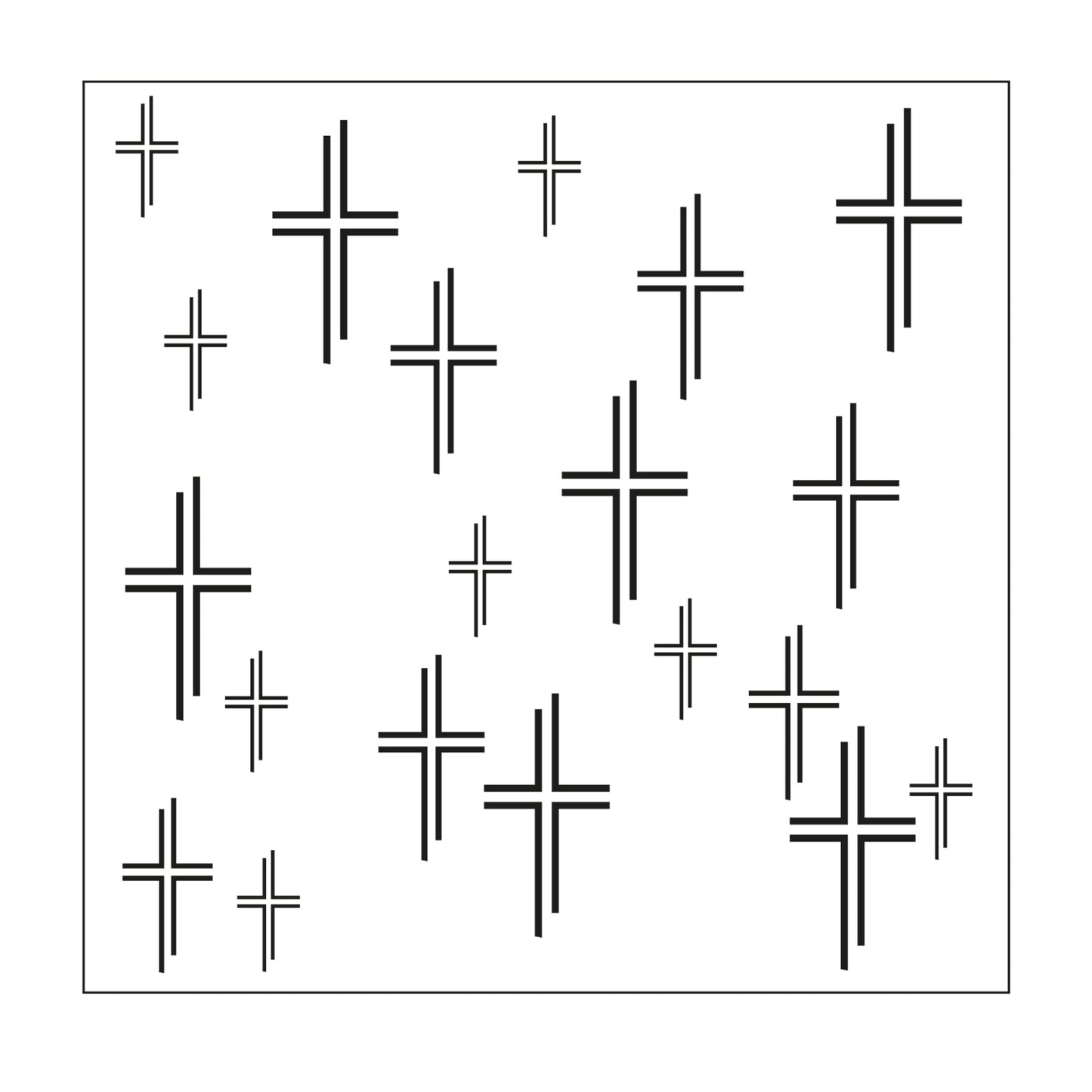 Mundart-Stempel • Schablonenkreuze