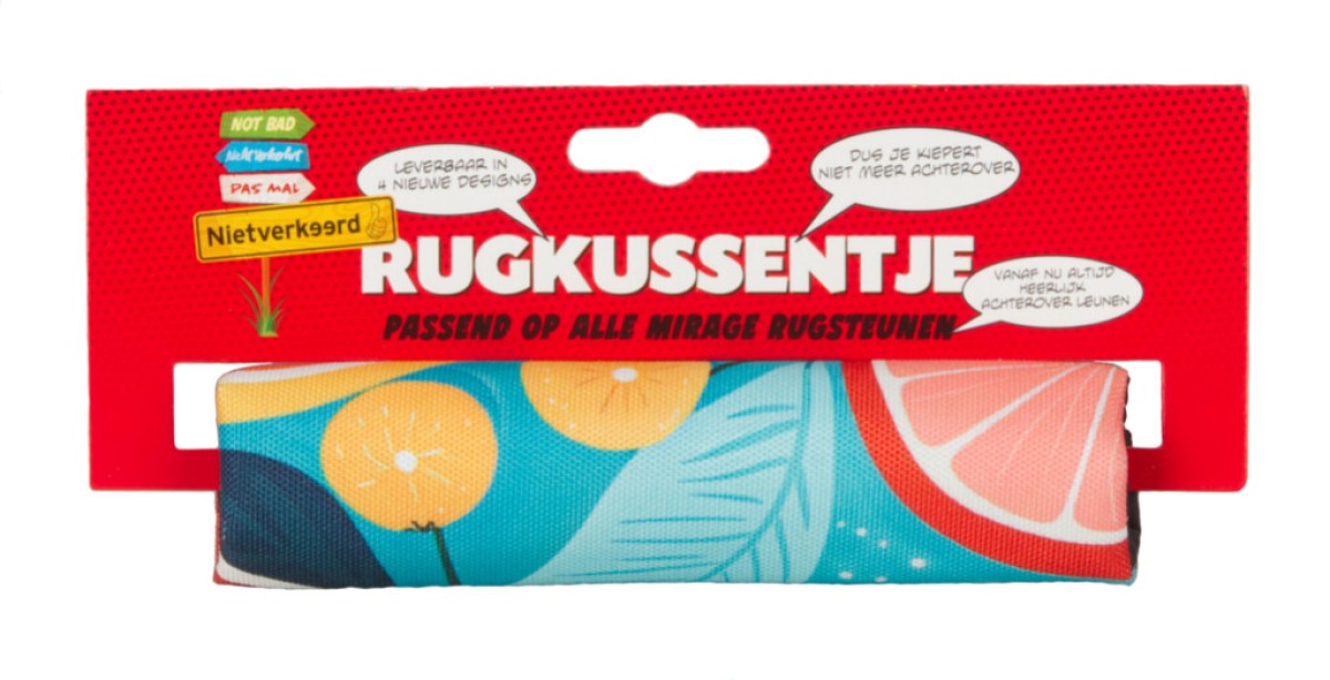 Newlooxs Rückenlehre -Kissen -Obst -Koktail