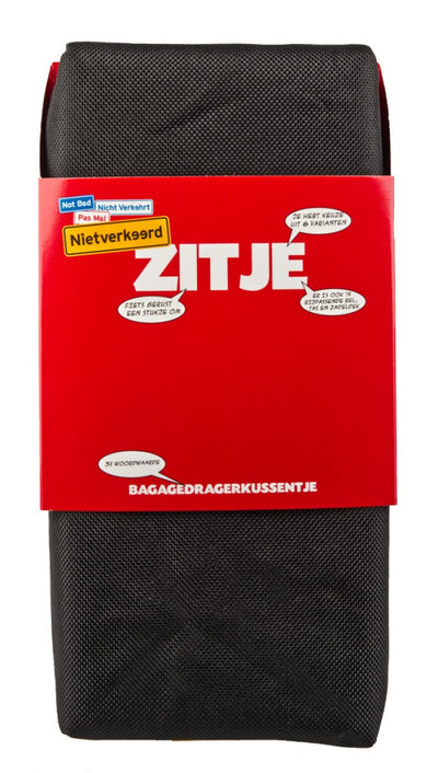 Gepäckträgerkissen Eco 32 cm schwarz