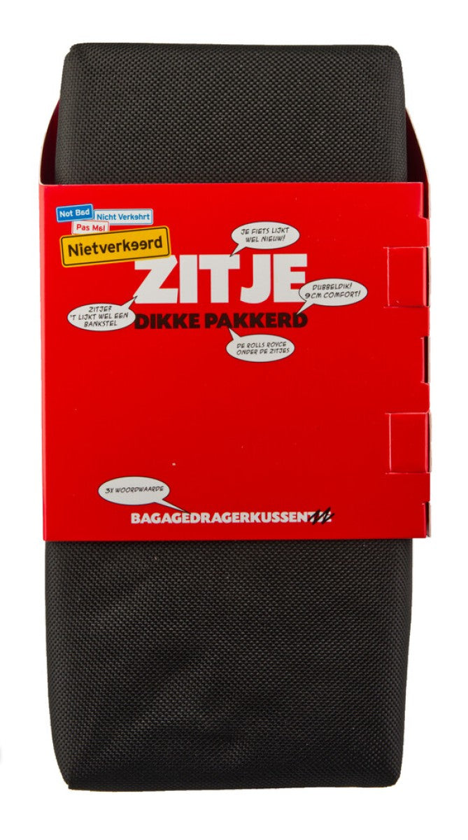 Recycelte Kissen Sitz hinten Träger schwarz-grau