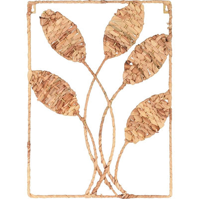 Home Styling Wanddekoration Blätter Schilf 50x35cm