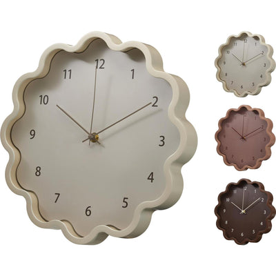 Home-Styling-Uhr in Blumenform, 3 Sortiert, Ø 30 cm