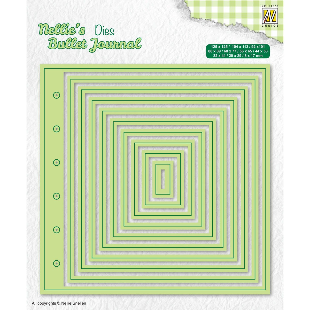 Nellies Wahl • Bullet Journal-Stanzformen Seite 10 Stück.