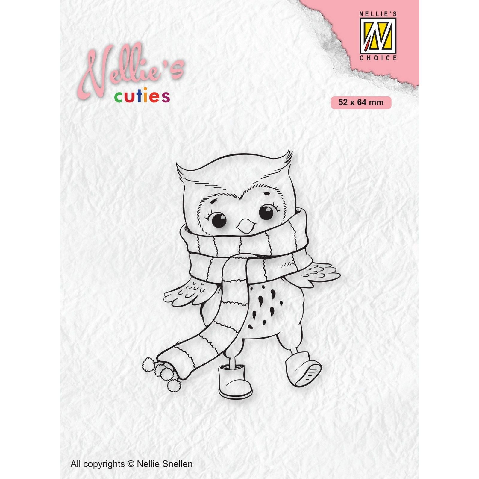 Nellie's Wahl • Nellie's Christmas Cuties Clear Stamps Eule mit Winterschal
