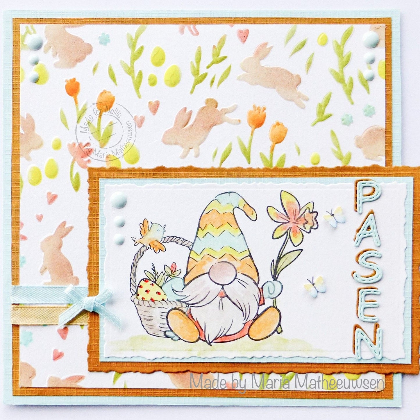 Nellie's Choice • Nellie's Cuties Clear Stamp Gnome mit Osterkorb