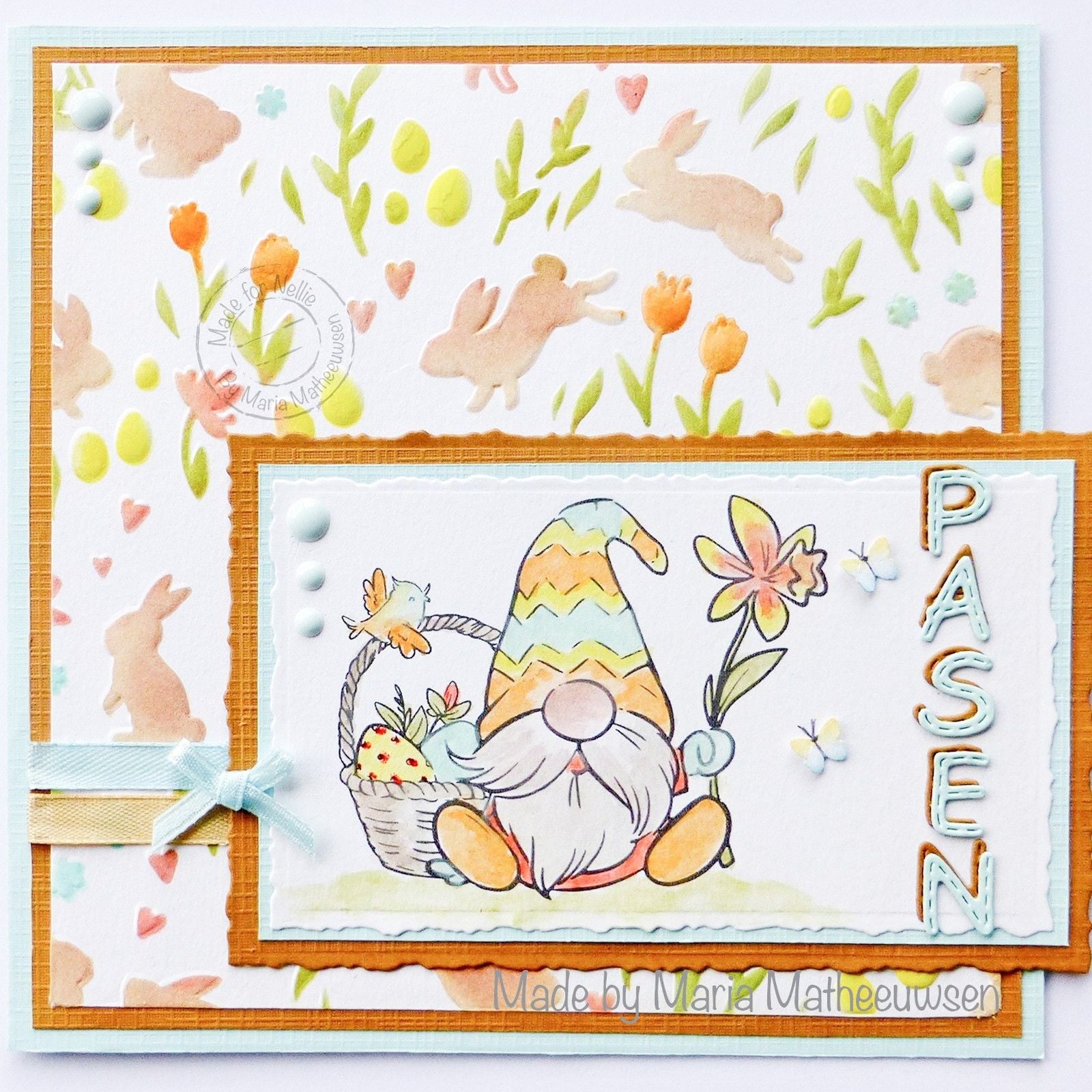 Nellie's Choice • Nellie's Cuties Clear Stamp Gnome mit Osterkorb