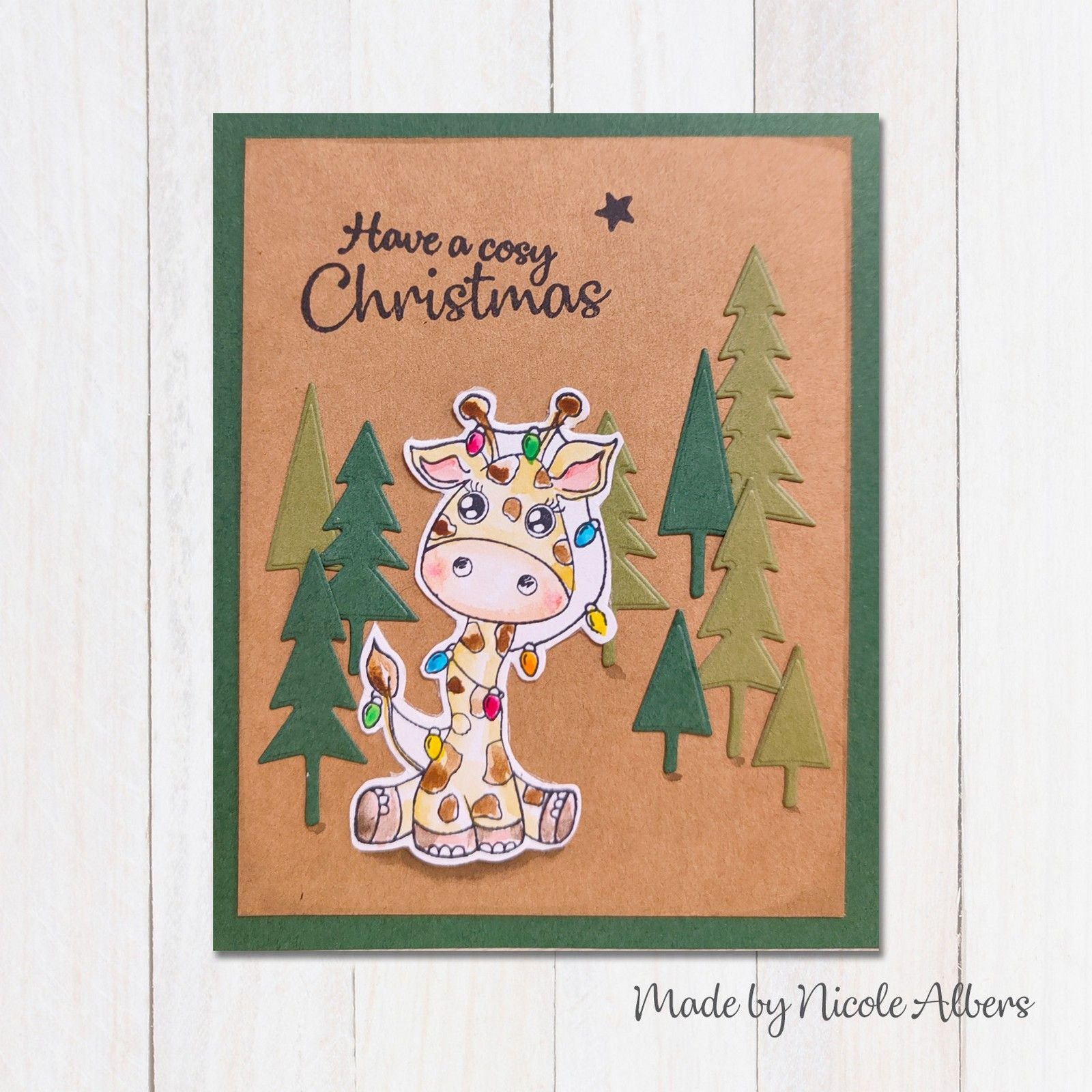 Nellies Wahl • Cutie Clear Stamps Giraffe