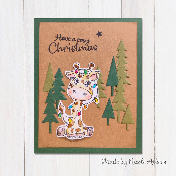 Nellies Wahl • Cutie Clear Stamps Giraffe
