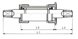 NECO -Bodenhalterung mit Stahlbechern JIS 122,5 31 mm