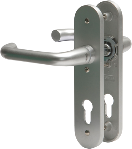 Nemef 3253 s passender Kurzschild abgerundet | d Hocker-Hocker | Beschlagset | gefiedert | Kurbelzapfen 8mm | f1 Aluminium | ke55-ke55 - 9325319550