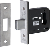 Nemef 4328 Sicherheitszusatzschloss | skg** | dm60mm | Frontplatte Edelstahl Zierfrontplatte 29x110mm rechteckig | dr 1+2+3+4 - 9432817600 - afbeelding 1