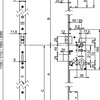 Nemef 5060 Mehrpunkt-Sicherheitsschloss | Kurbelbetrieb | skg*** | dm65mm | pc72mm | Frontplatte aus verzinktem Stahl 20x1700mm abgerundet | dr 1+3 2+4 - a000326385