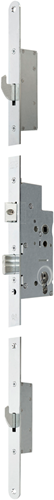 Nemef 5060 Mehrpunkt-Sicherheitsschloss | Kurbelbetrieb | skg*** | dm65mm | pc72mm | Frontplatte aus verzinktem Stahl 20x1700mm abgerundet | dr 1+3 2+4 - a000326385