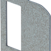 Nemef p1255 Schließblech | Messing 23,3x71,5mm abgerundet | dr 1+2+3+4 - 9125590540