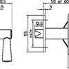Nemef Toilettenriegel 2705 4-50mm | Durchmesser 50 mm - 9270504500