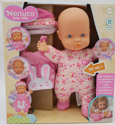 Nenuco Babypuppe mit Geräuschen und zusätzlichen Kleidern