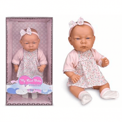 Imp Nenuco, mein echtes Baby, Baby -Pop, das wie ein echtes Baby rosa 42 cm groß aussieht