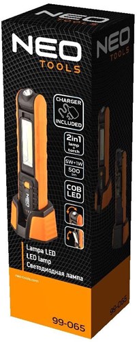 Neo LED-Lauflampe | wiederaufladbar orange | + Dockingstation - 5448680
