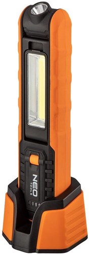 Neo LED-Lauflampe | wiederaufladbar orange | + Dockingstation - 5448680
