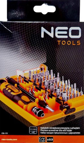 Neo Präzisions-Schraubendreher-Set, 53-teilig, Koffer – 6460062