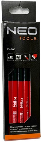 Neo-Technische Bleistifte | rot blau | Blister (12) – 6453330