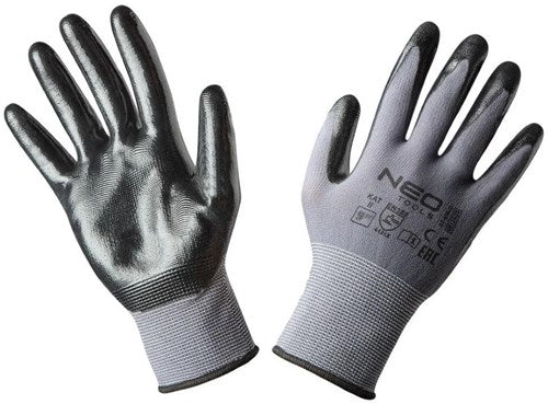 Neo-Arbeitshandschuh Nylon | mit Nitrilbeschichtung | m9 - 6453450