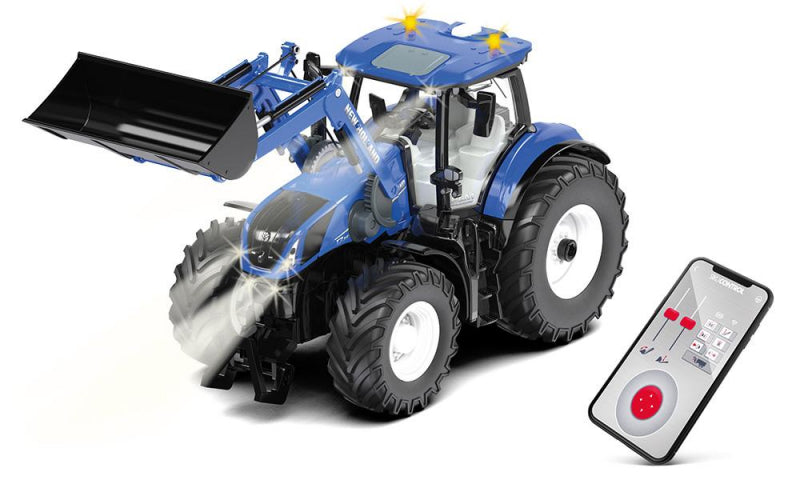 Siku New Holland T7.315 mit Frontlader und Steuerung per App (1:32)