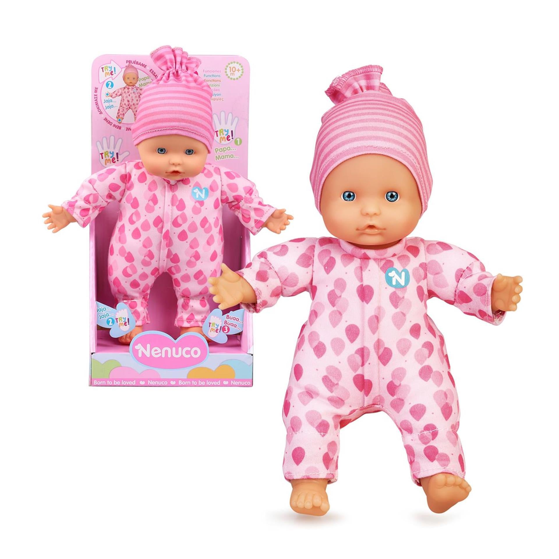 Nenuco weiche Babypuppe 25cm 3 Funktionen
