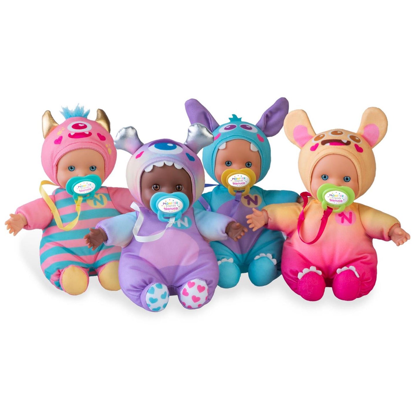 Nenuco Monster Friends Puppe 15 cm + Schnuller