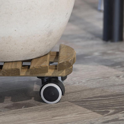 Esschert Design Pflanzenwagen braun ø29