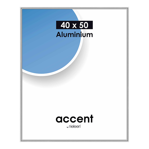 Nielsen Design Nielsen Fotorahmen 52523 Akzent glänzend Silber 40x50 cm