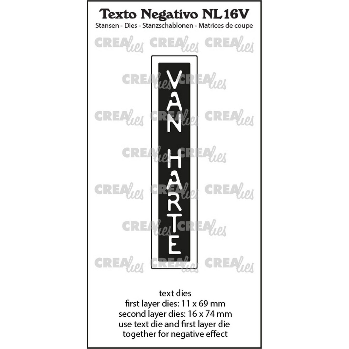 Crealies • texto negativo herzlichen Glückwunsch