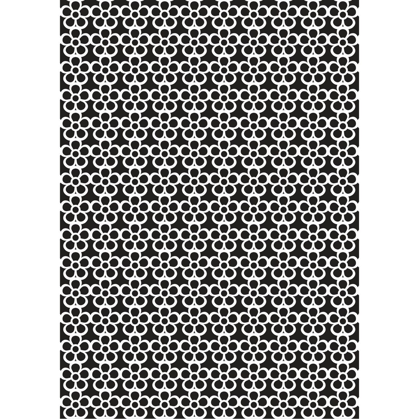 Nellies Wahl • Mixed-Media-Schablone, A5-Blumenmuster