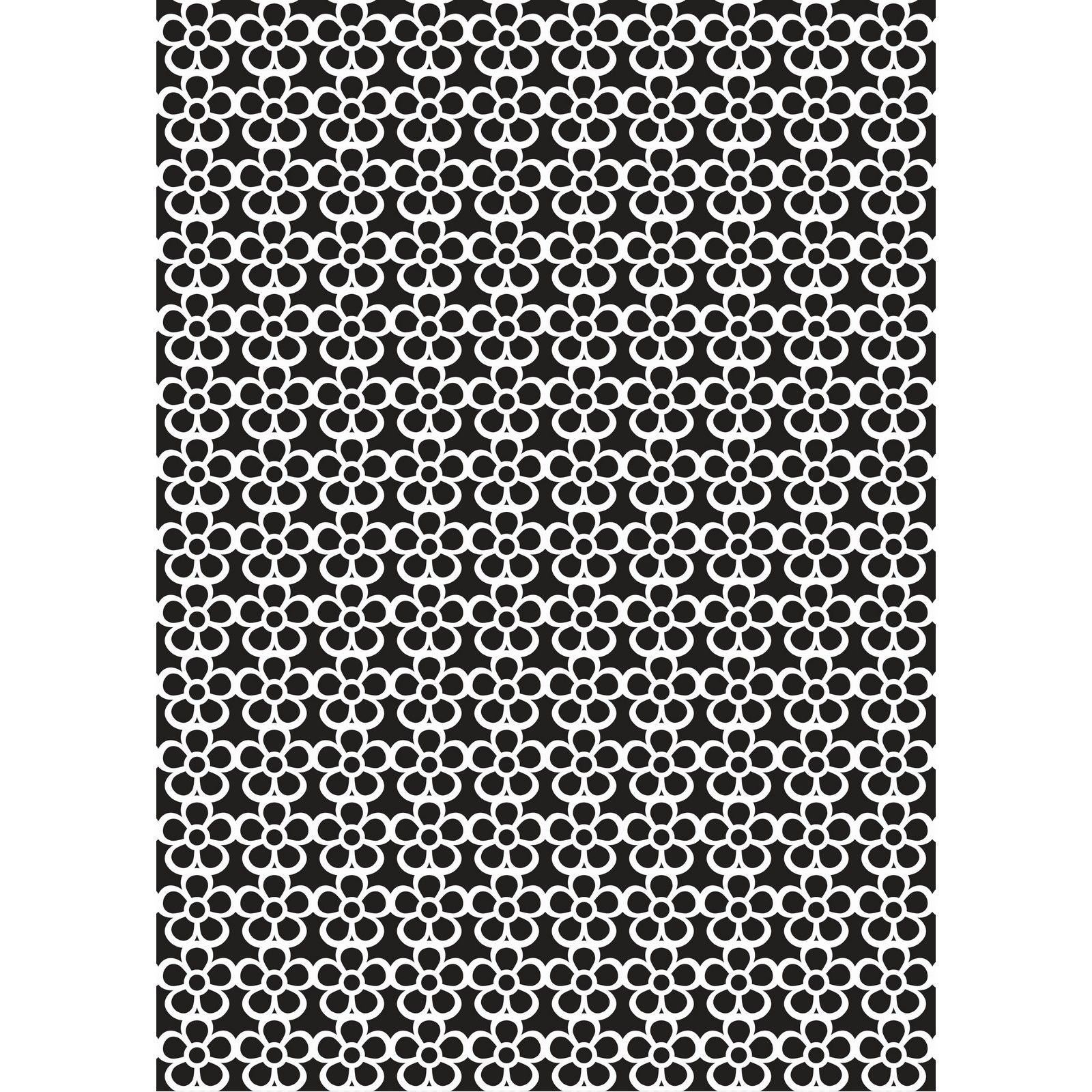 Nellies Wahl • Mixed-Media-Schablone, A5-Blumenmuster