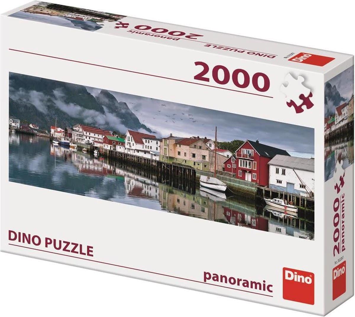 Dinotoys Dino -Puzzle - Angeldorf in Norwegen - 2000 Stücke