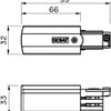 Nordisches Verbindungsstück für. Schiene weiß links 3-phasig 5050015