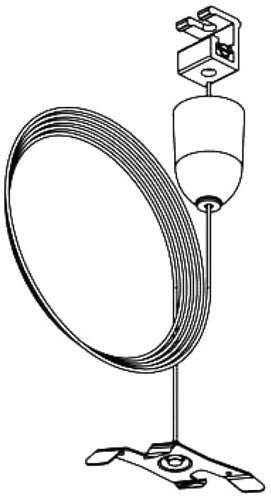Nordic Kabelset für. Schiene 3 Phasen grau Länge 150 cm