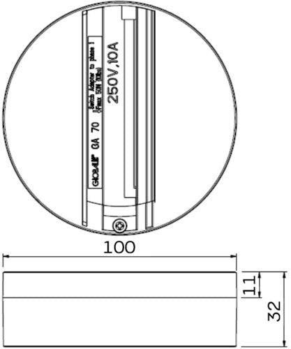 Nordic Lival Aufbaudose 3-Phasen-Strahler schwarz 5050421