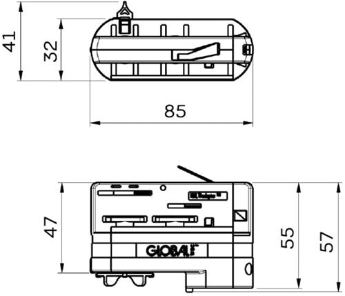 Nordic Rail Stromadapter weiß 5050428