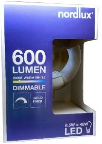 Nordlux LED Globe G200 E27 8,5-48W 2000K Filament Spirale Gold Dimmbar - 2760210