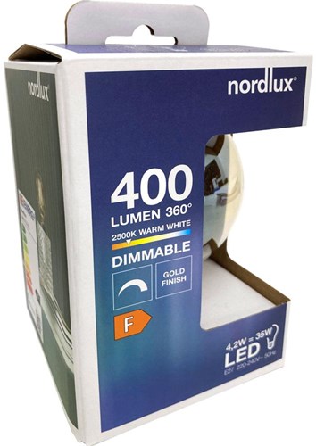 Nordlux LED Globe G95 E27 4,2-35W 2500K Filament Gold Dimmbar - 2760130