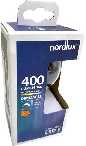 Nordlux LED GLS E27 4,2-35 W 2500 K Filament Gold dimmbar – 2760080