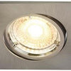 Nordlux LED-Einbaustrahler Carina quadratisch Nickel gu10 5W 3er-Pack dimmbar 2700k - 4801300