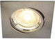 Nordlux LED-Einbaustrahler Carina quadratisch Nickel gu10 5W 3er-Pack dimmbar 2700k - 4801300