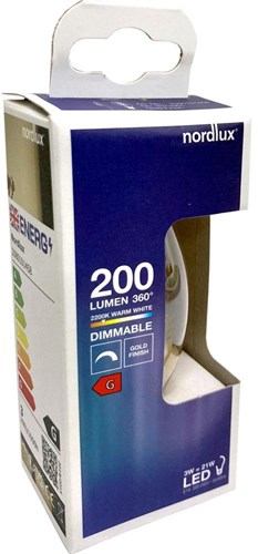 Nordlux LED-Kerze E14 3-15W 2000K Filament Goldspirale dimmbar - 2760000