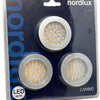 Nordlux LED-Möbelstrahler Cambio rund 2W 12V Aluminium 3er-Pack 3000K - 4801440