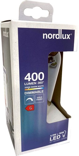 Nordlux LED ST64 E27 4,9-35W 2200K Filament Spirale Gold Dimmbar - 2760090