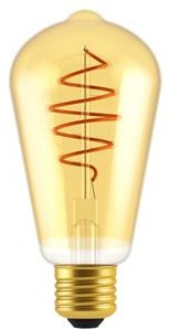 Nordlux LED ST64 E27 4,9-35W 2200K Filament Spirale Gold Dimmbar - 2760090